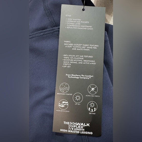 *NWT* Skechers: Women’s GoWalk High-Waisted 7/8 Length Leggings- Size Small - Picture 5 of 6